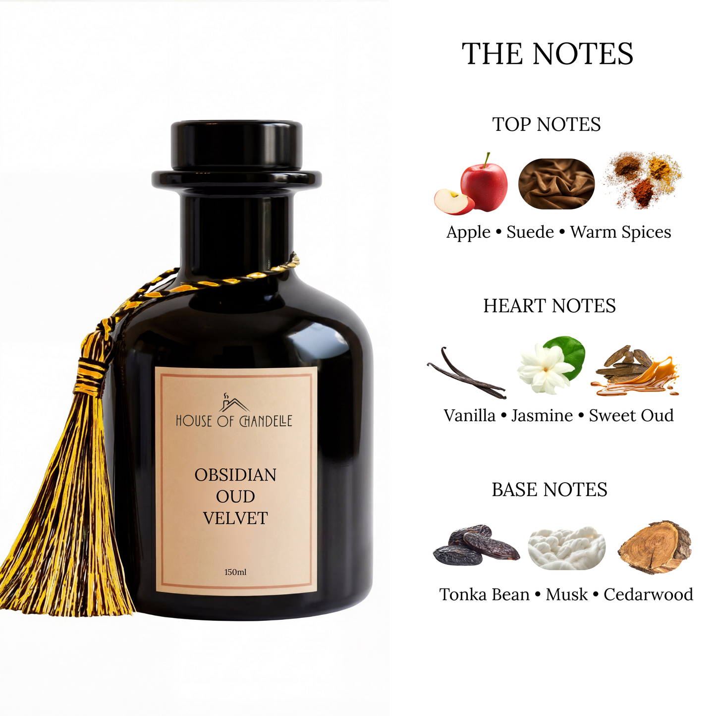 Obsidian Oud Velvet – Oud Reed Diffuser