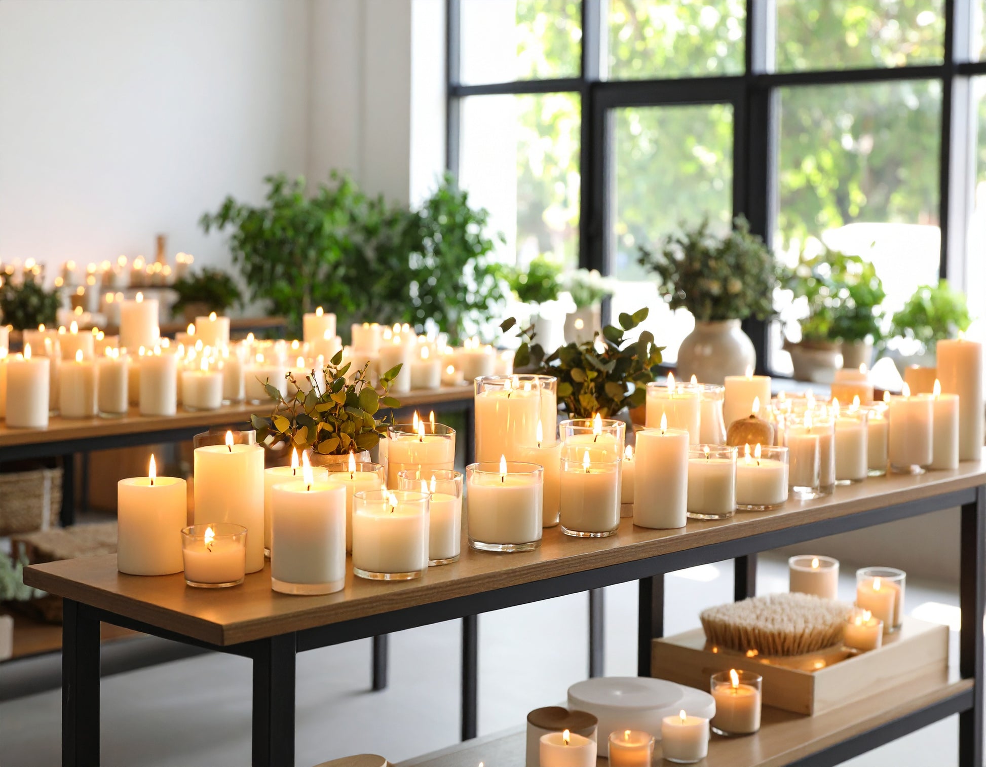 Private candle-making experience in Dubai – VIP guest in elegant setup
Luxury candle-making setup – solo guest table with premium tools
Completed candle in gift packaging – VIP workshop result