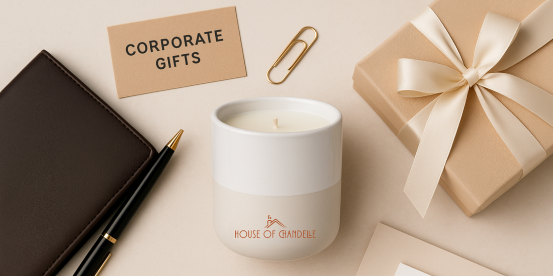Luxury Corporate Gifts Dubai | Branded Candles by House of Chandelle
