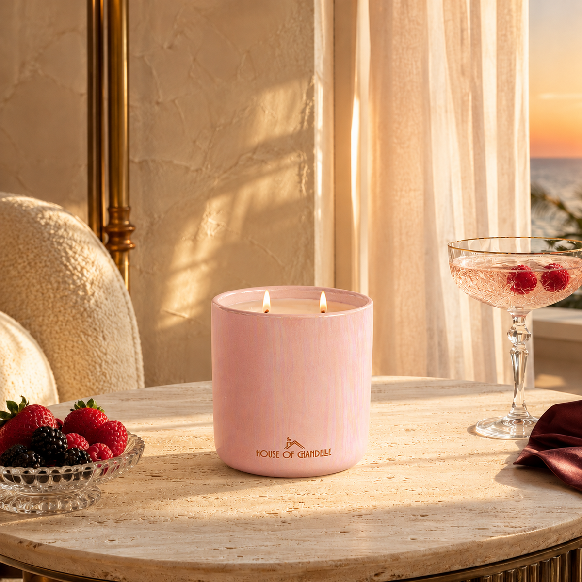 Berry Key West Opal Chandelle scented candle 500g – House of Chandelle