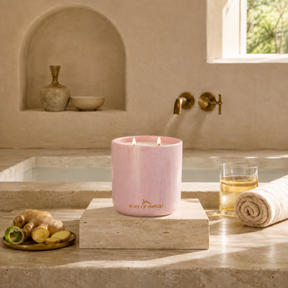 Ginger Zing Elixir Opal Chandelle scented candle 500g – House of Chandelle