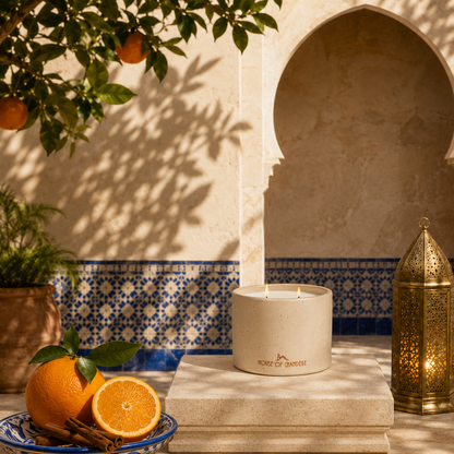 Orange Andalucía Dune Chandelle scented candle 350g – House of Chandelle