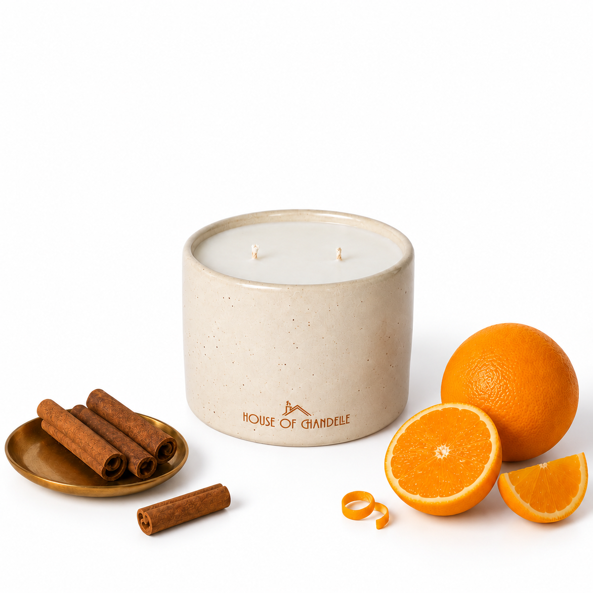 Orange Andalucía Dune Chandelle scented candle 350g – House of Chandelle