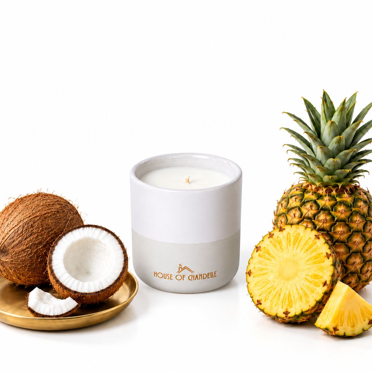Pina-Coco Tahiti Dove Chandelle scented candle 230g – House of Chandelle